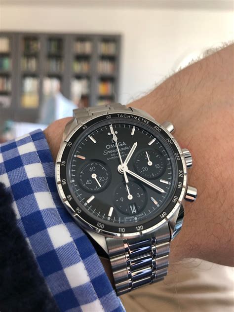 omega speedmaster 38 mm review|Omega Speedmaster moonwatch 38mm.